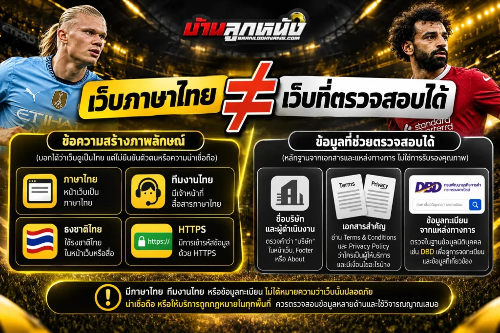 เว็บแทงบอลไทยเชื่อถือได้
