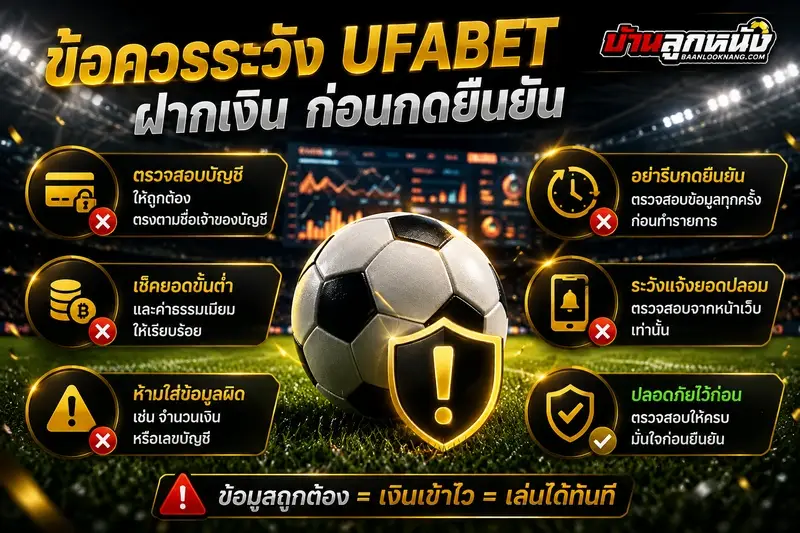 ufabet ฝากเงิน