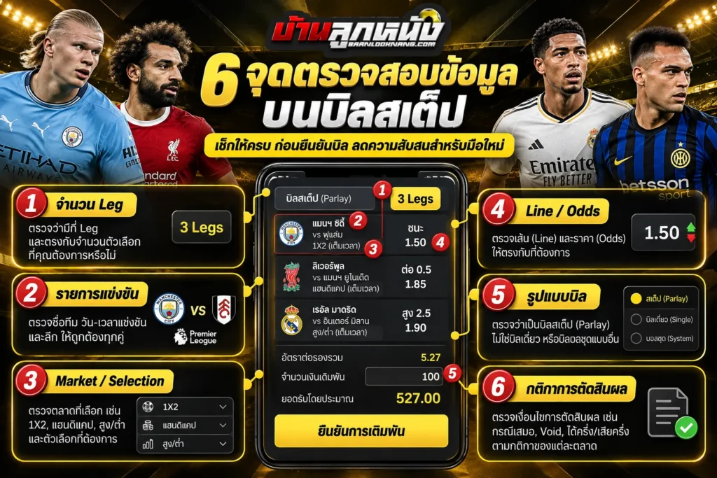 สอนแทงบอลสเต็ป มือใหม่