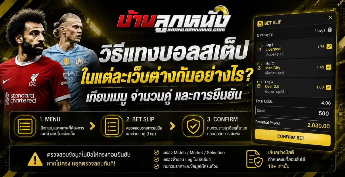 วิธีแทงบอลสเต็ป