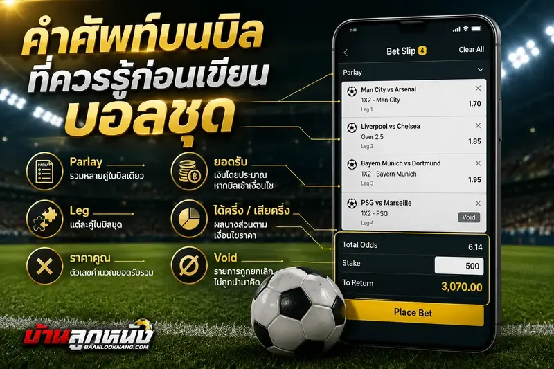 วิธีแทงบอลชุด