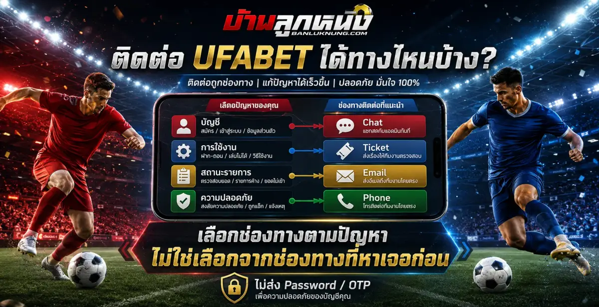 ติดต่อ UFABET 