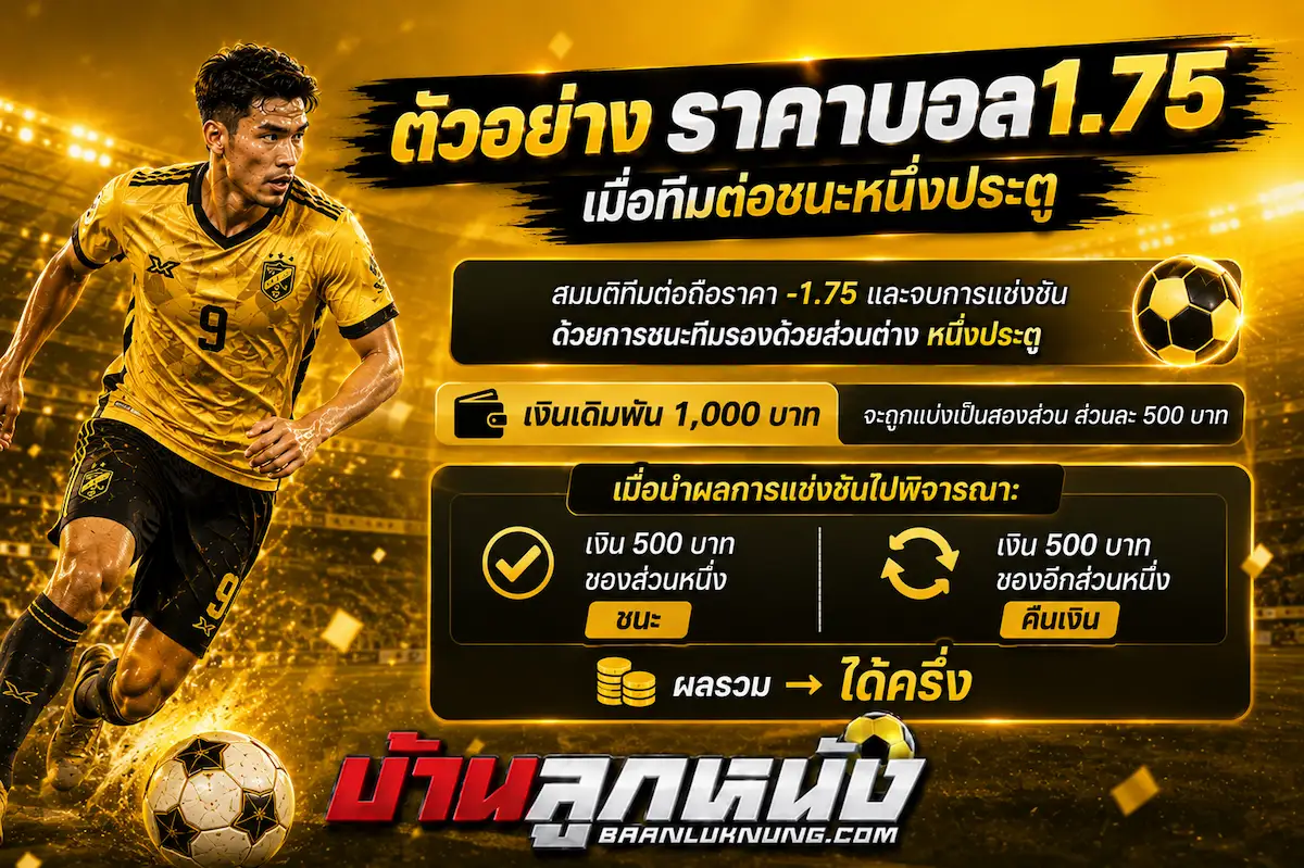 ราคาบอล1.75