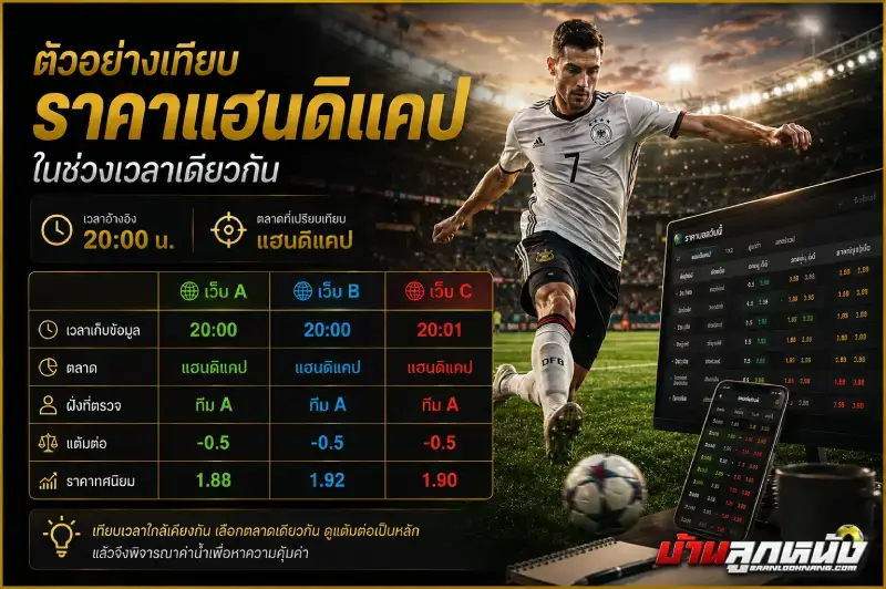 ราคาบอลแฮนดิแคป