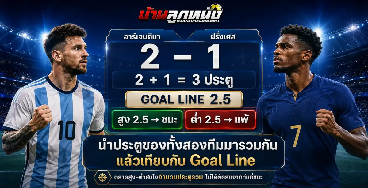 สกอร์สูงต่ำ คือ อะไร คำตอบสั้นเรื่องจำนวนประตูกับเส้นราคา