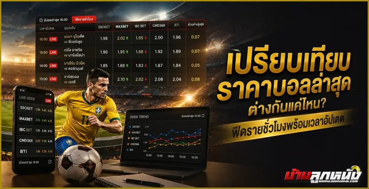เปรียบเทียบราคาบอล
