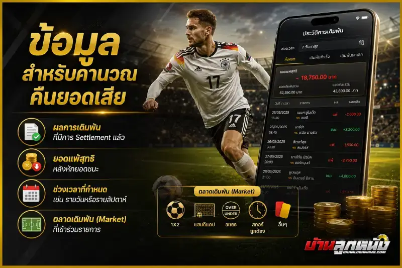 แทงบอลคืนยอดเสีย