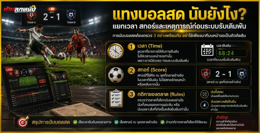 แทงบอลสด นับยังไง
