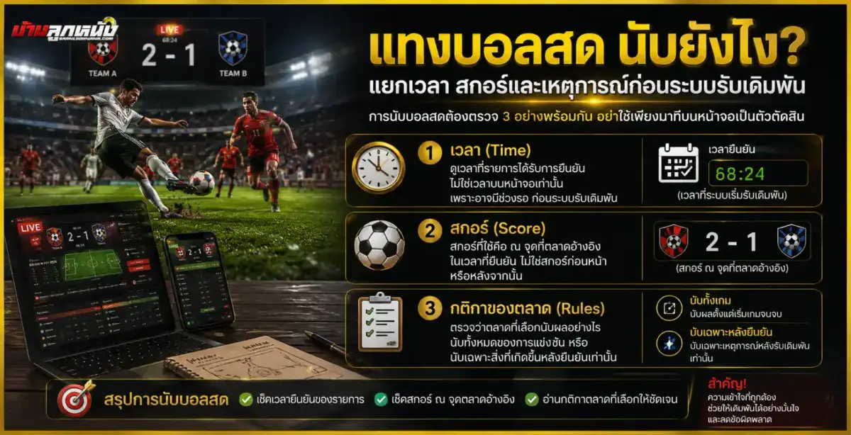 แทงบอลสด นับยังไง