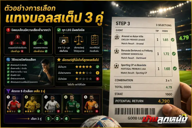 แทงบอลสเต็ป 3 คู่